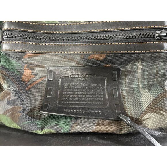 COACH Landscape Print canvas leather Backpack main image 12